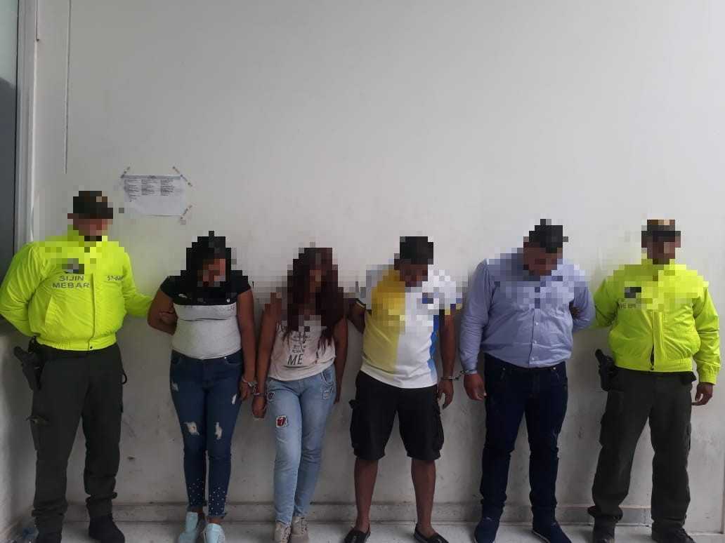 Uno de los capturados presenta mas de 10 anotaciones judiciales por diferentes delitos 