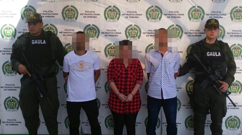 capturadas tres personas por delito de extorsión agravada