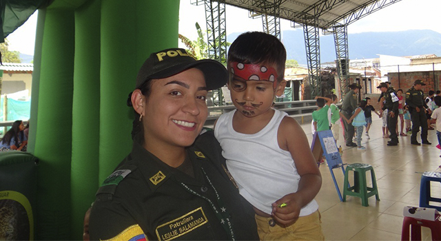 La Policía Nacional-reafirma su compromiso-con la niñez-en el Meta