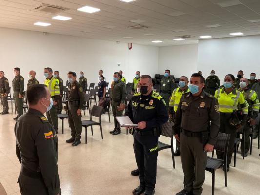 Dispositivo policial para garantizar el normal desarrollo de las elecciones de congreso 2022