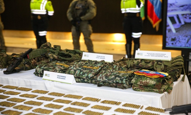 Incautado poderoso arsenal dirigido a grupos armados organizados en el sur del país