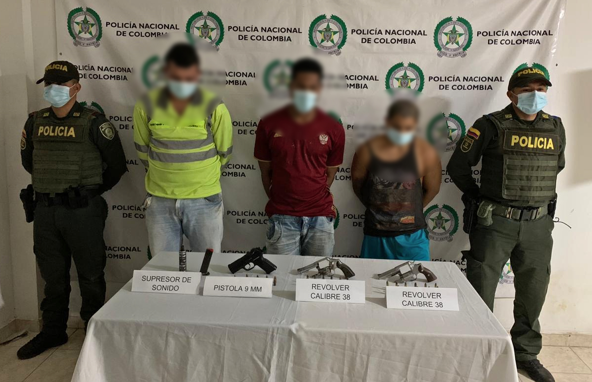 presuntos integrantes del Grupo Armado Organizado ´Caparros´