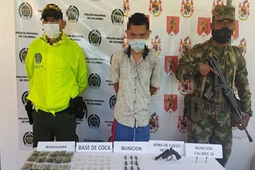 Mediante-allanamiento-se-logra-la-captura-de-un-hombre-la-incautación-de-estupefaciente-y-un-arma-de-fuego