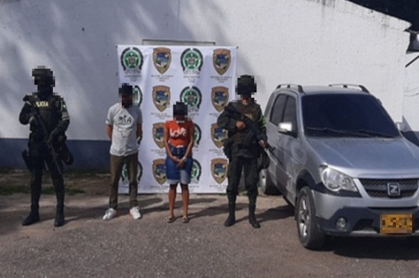 Mediante un operativo policial capturamos a dos personas en el Cesar 
