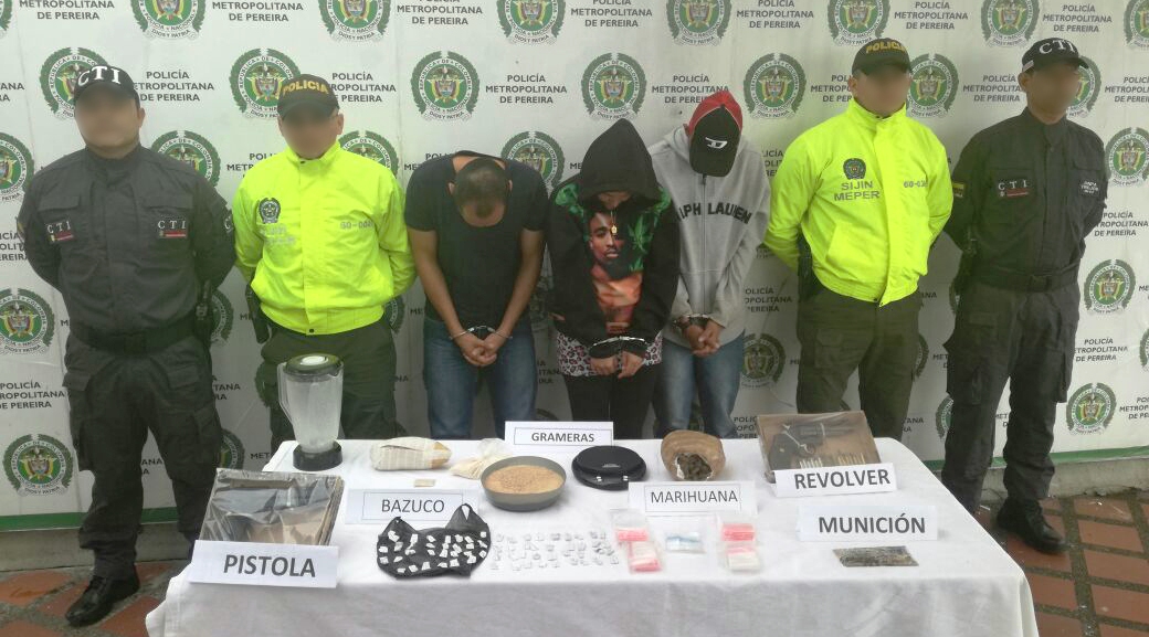 En la lucha frontal contra el microtráfico, capturamos a tres personas por este delito