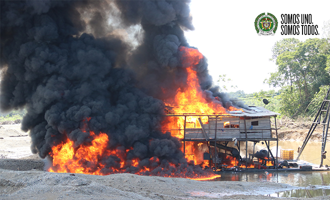 Operativo contra la minería ilícita en el Chocó