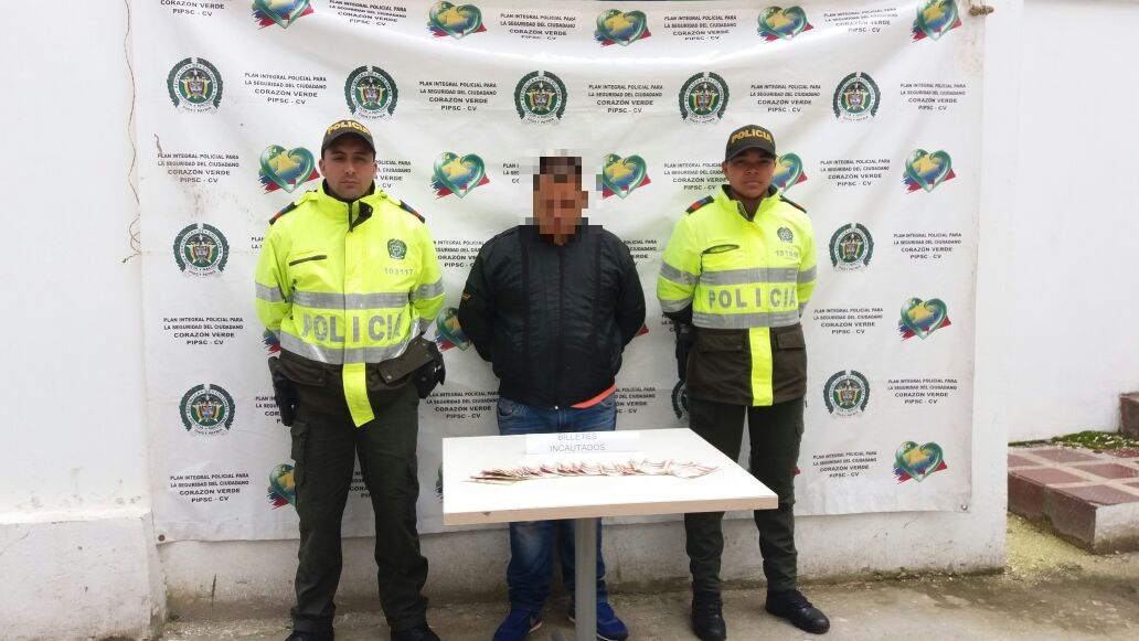 Capturado por trafico de moneda falsa