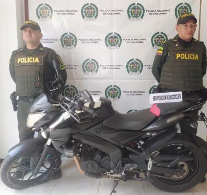 Recuperada motocicleta hurtada 