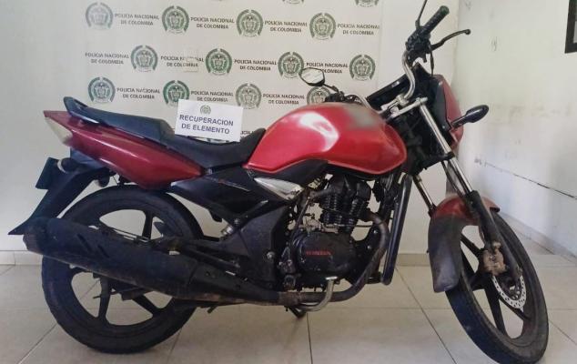 Motocicleta había sido hurtada en Flandes en el 2023