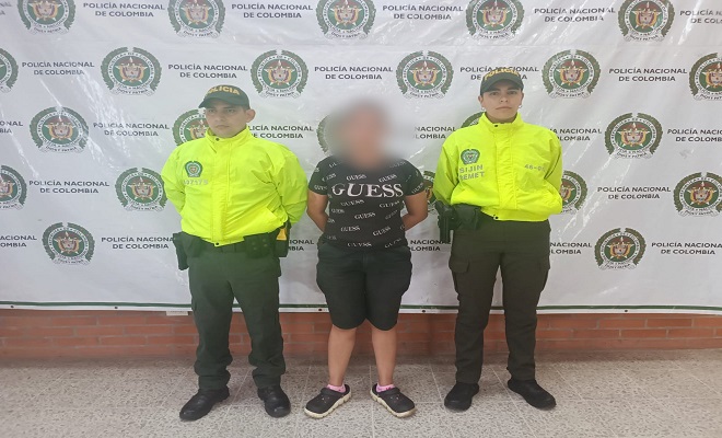 Capturada mediante diligencia de allanamiento