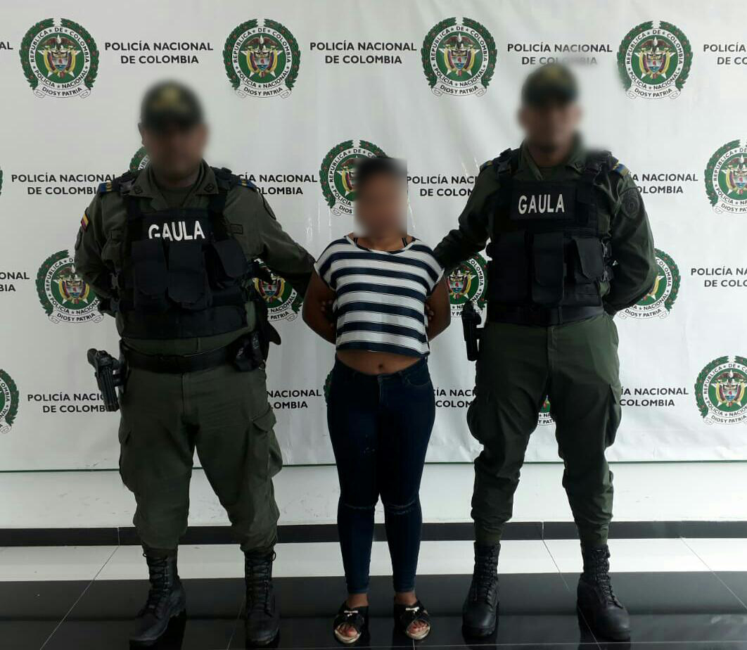 Mujer de 22 años captura en el barrio Vista Hermosa.