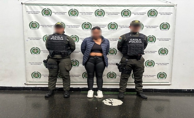 La mujer capturada recibía el dinero producto de la extorsión