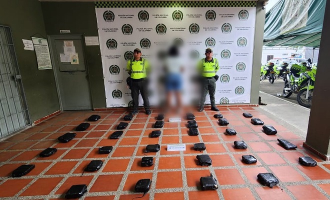 Mujer fue capturada con marihuana en su equipaje 