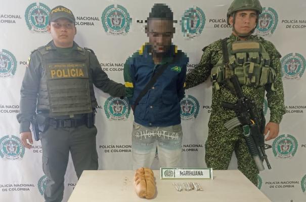 capturado con estupefacientes