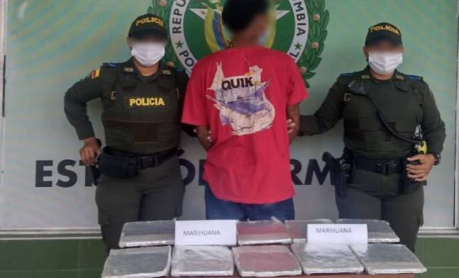 Capturado en terminal de cartagena con marihuana