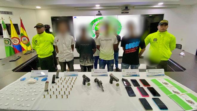 Capturados en flagrancia, ocho integrantes del ‘Clan del Golfo’ en Barranquilla