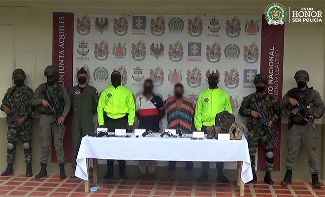 Neutralizados alias “El Zarco” y “Chamberlay” del GAO Clan del Golfo en Caucasia