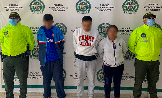 Capturados 3 cabecillas de la organización criminal ‘La Olla de la Igualdad’, dedicada al microtráfico en Kennedy.