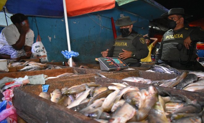 operativos ambientales en el mercado de Bazurto