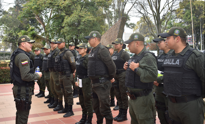 intervención por parte del Gaula en el barrio Venecia 