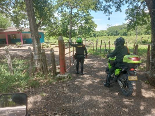 Patrullajes a fincas en Bolívar