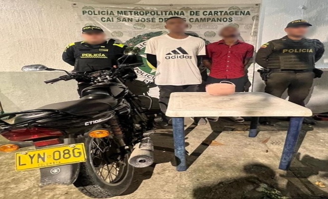 Once personas capturadas en ofensiva de la Policía de Cartagena en contra el robo a mano armada y el raponazo
