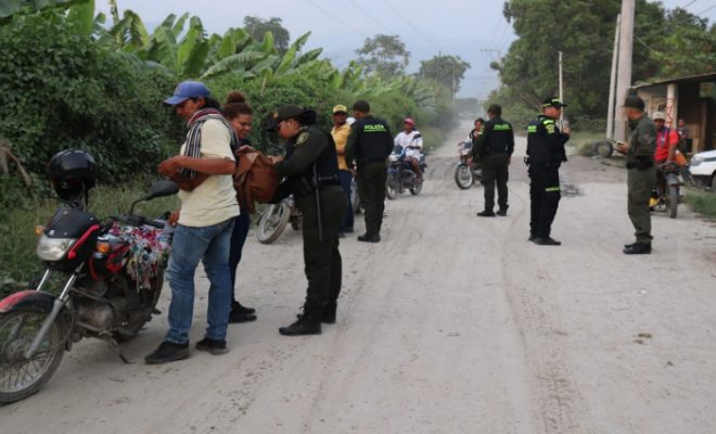 Actividades operativas y de prevención en Zona Bananera 