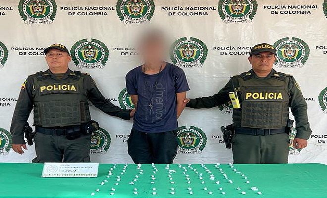 Policía Nacional dio captura a "Juancho" un hombre reconocido por la venta de estupefacientes