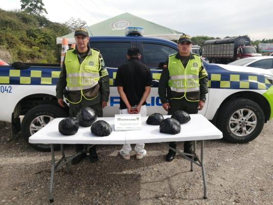 Policía Nacional captura en flagrancia a una persona por el delito de tráfico, fabricación y porte de estupefacientes