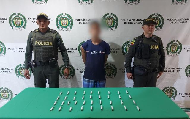 Policía Nacional, capturo extranjero con estupefacientes