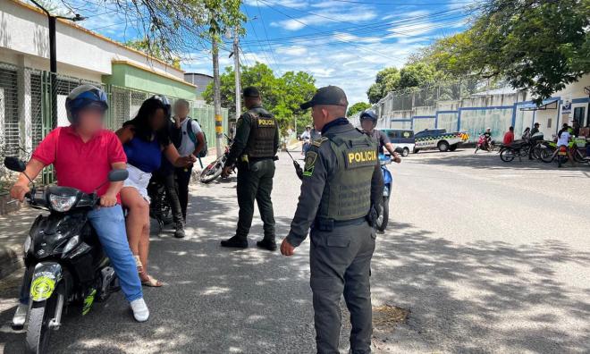 Policía Nacional contrarrestando el hurto en la capital huilense