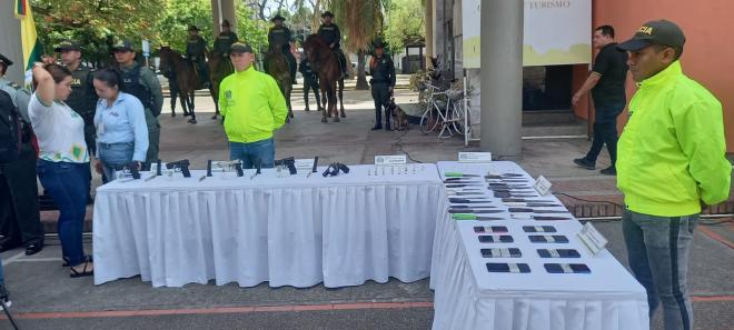 Policía Nacional en Neiva, presenta balance operativo de la semana del 12 al 20 de agosto del 2023