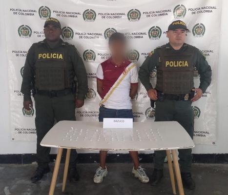 Policía Nacional evita la comercialización de bazuco y marihuana