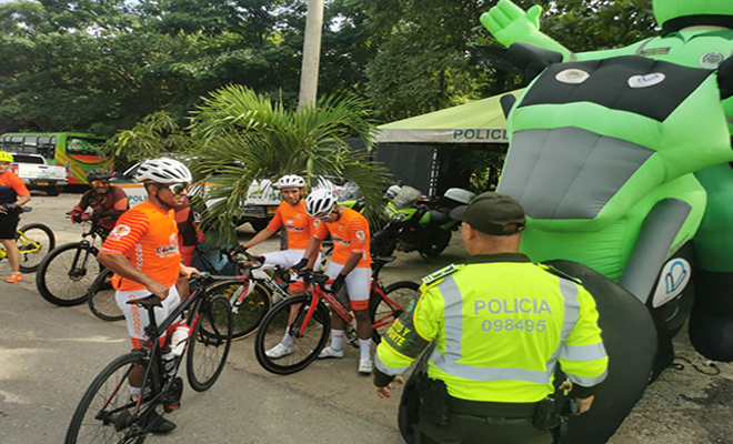 La campaña "El mejor Ciclista" se desarrolla en diferentes carreteras del departamento