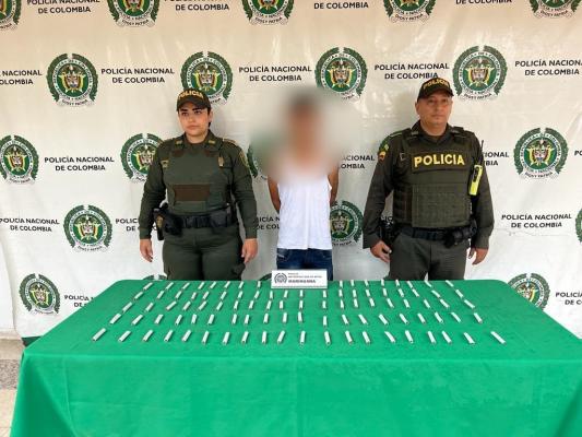 Policía nacional logra la captura de un expendedor de estupefacientes en el parque de los niños