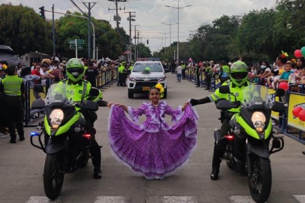 Polineritos con motos de tránsito