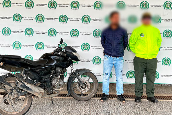 capturado por receptación y recuperada motocicleta 