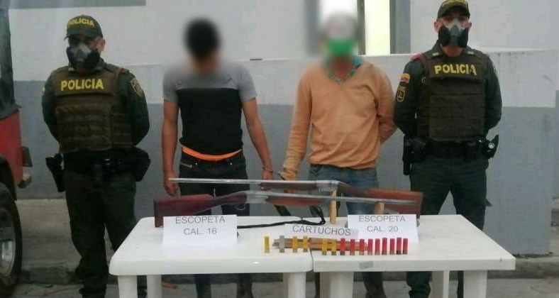 Estas personas pretendían cazar animales silvestres 