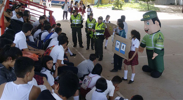 La Policía Nacional-promueve-la seguridad vial-en el departamento del Meta