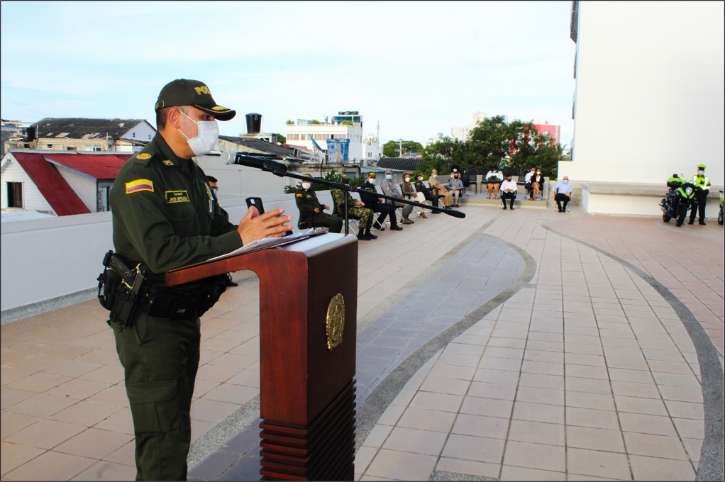 Comandnate del Departamento de Policia san Andrés, Providencia y Santa Catalina entrega resultados satisfactorios duranmte su gestión