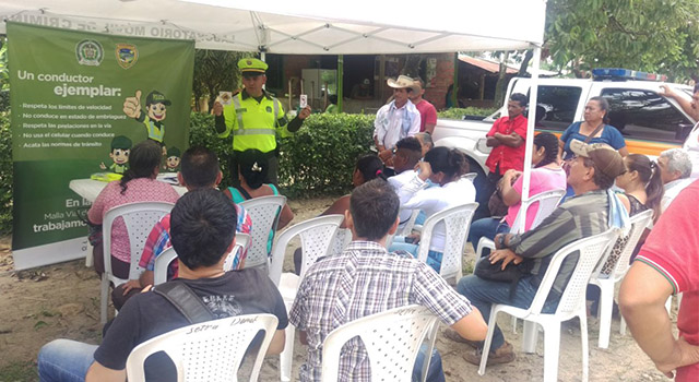 La Policía Nacional-promueve-la-seguridad vial-en-el-departamento del Meta