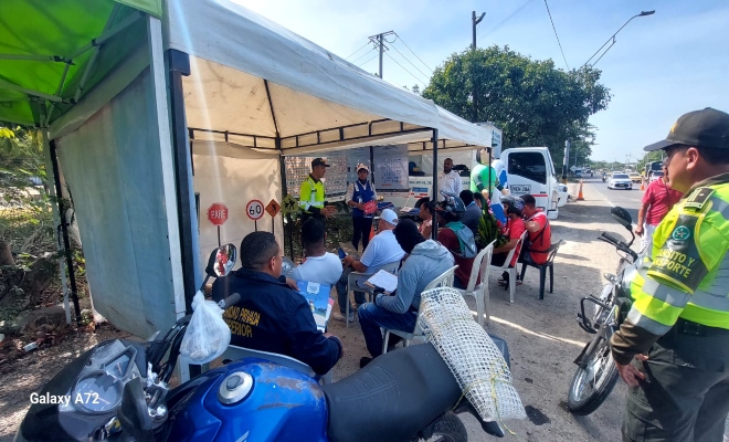 En este puente festivo de navidad, más de 90 unidades de tránsito estarán en las vías de Cartagena
