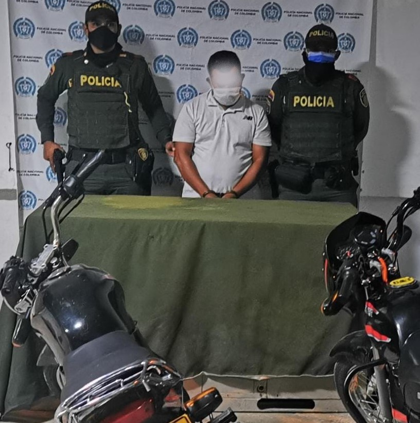 Recuperación de la motocicleta.