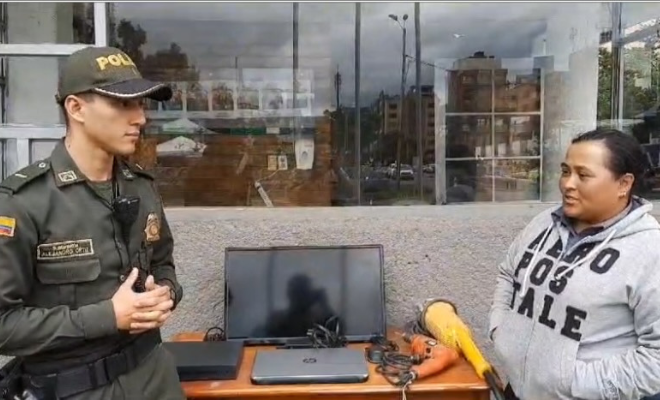 elementos sustraídos de una empresa de seguridad privada