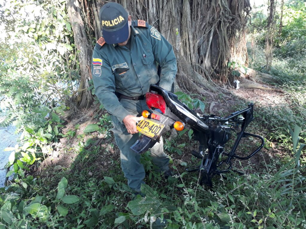 Policia recupera tres motocicletas en Mompox Bolivar 