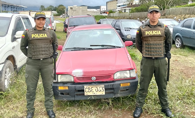  En un parqueadero de Popayán fue recuperado un carro