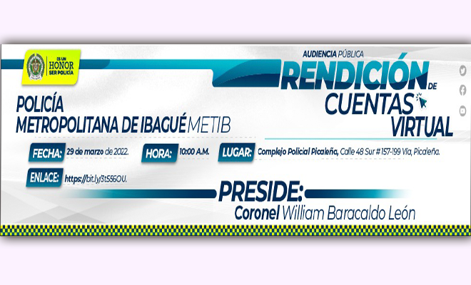 Daremos a conocer las acciones que hemos adelantado en pro de la comunidad