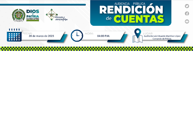imagen con información para invitación a rendición de cuentas 