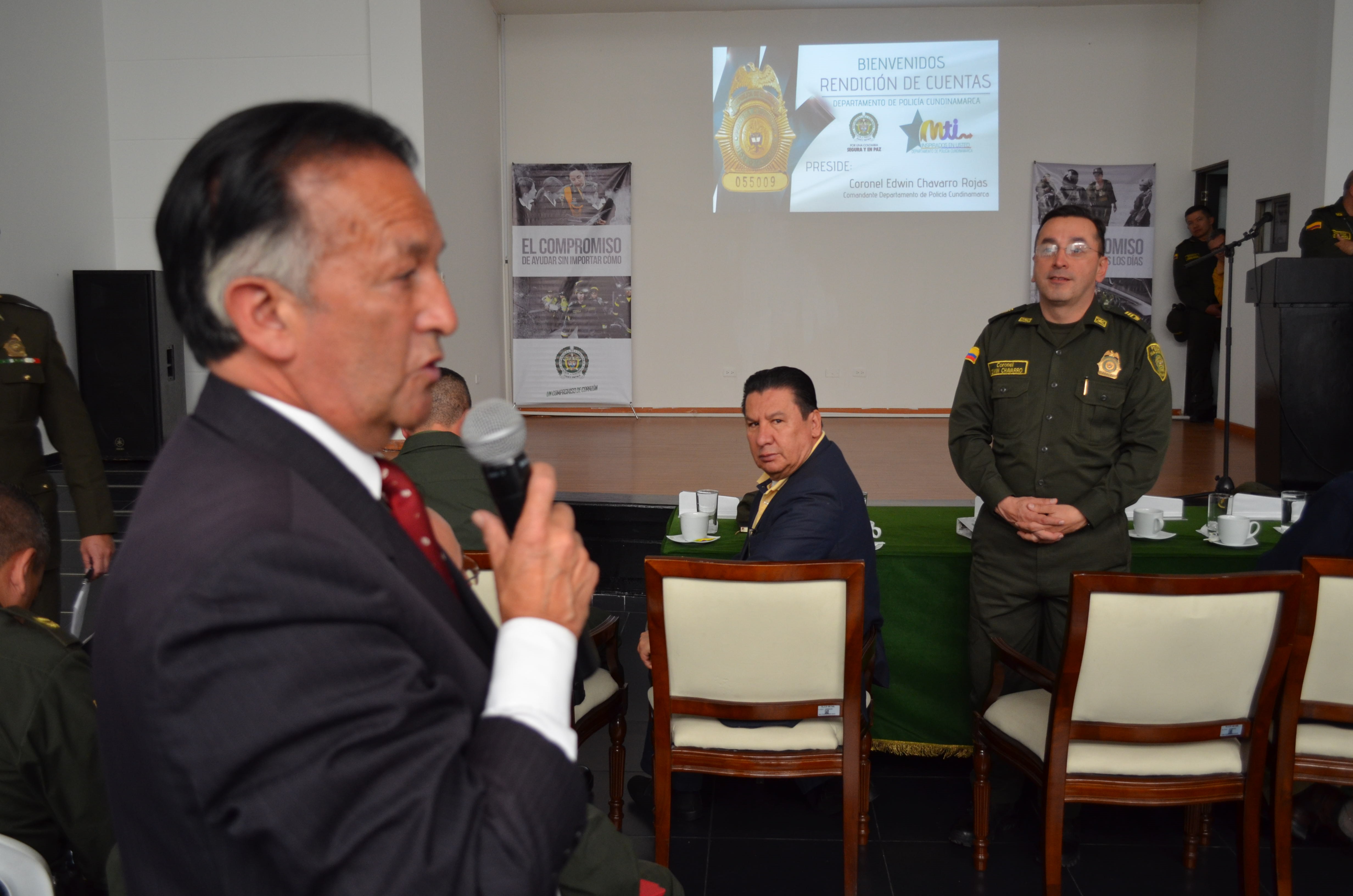 El departamento de Policía Cundinamarca rindió cuentas a la comunidad de la gestión operativa y administrativa 