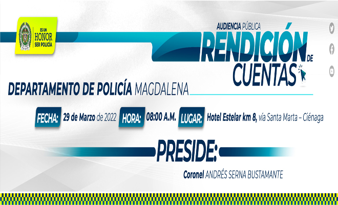 Invitación rendición de cuentas vigencia 2021